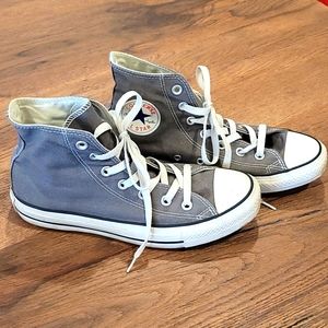 Grey Converse High Top Shoes